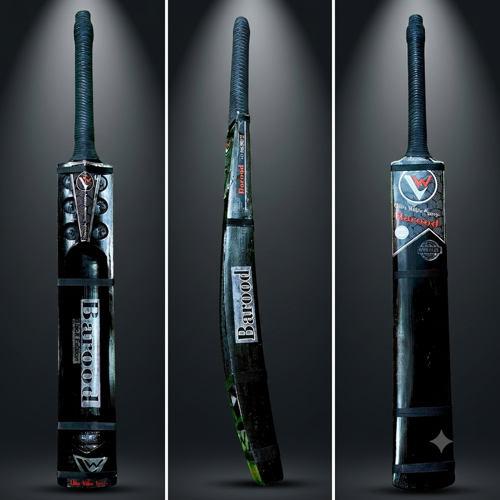 Black Barood - Diamond Cut | Hard Tennis | Double Blade